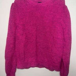 GAP Vibrant Pink Cowl Neck Sweater
